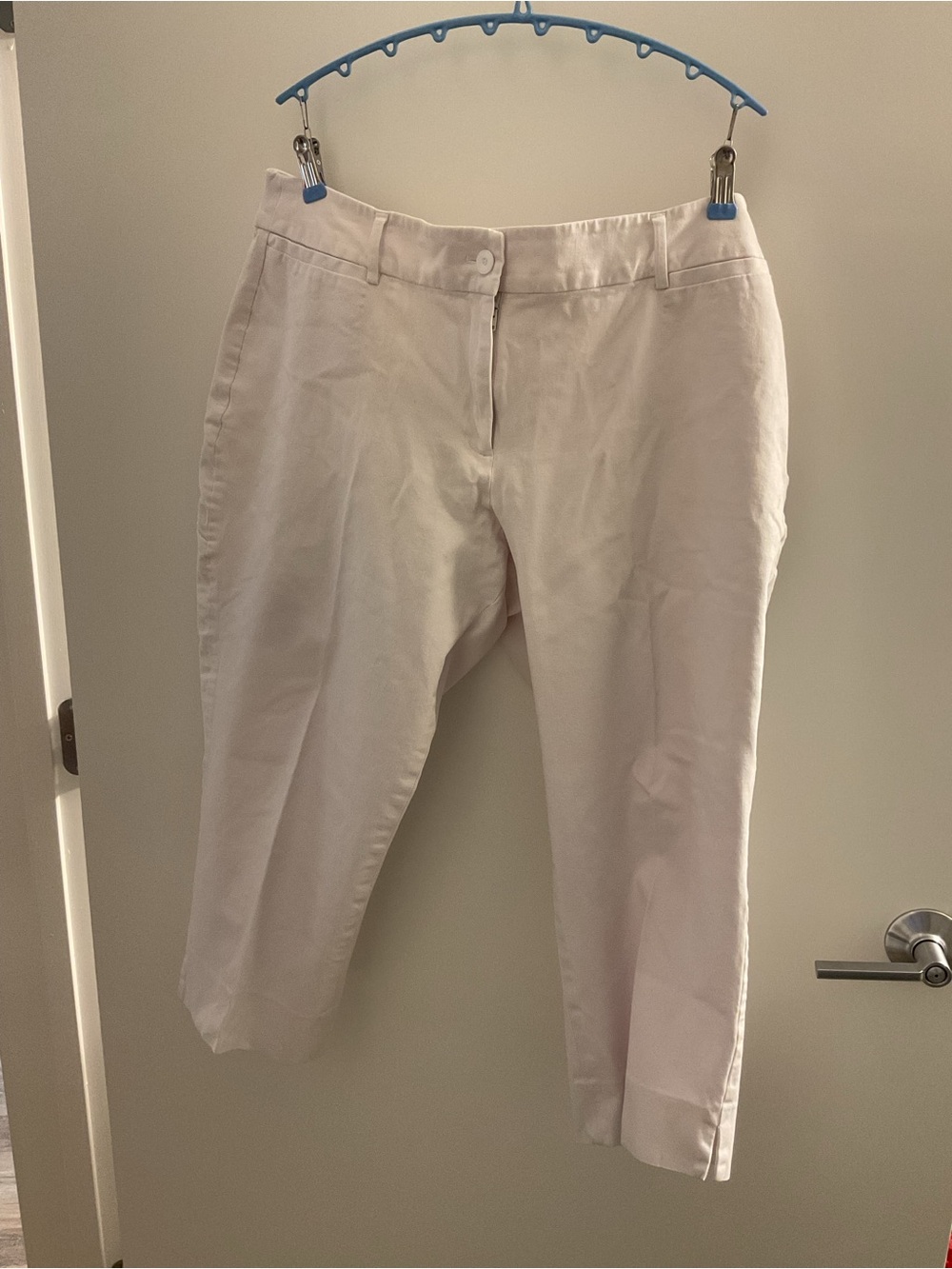 Lane Bryant Cream Chino Pants